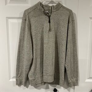 Greg Norman Collection Men's Tan Soft Golf Quarter Zip-Up Sweater